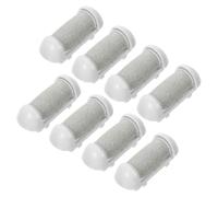 SWOOMEY 8 Pièces Rouleaux de Rechange pour Lime Électrique de Pied Compatible Plusieurs Marques en Abs et Émeri, Facile à Remplacer pour Soin des Pieds