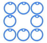 SWOOMEY 8 Pièces Silencieux Rond pour Médaille D’Identification Chien | Bruit, Protège les Bords, Flexible et Résistant à L’usure, Format pour Collier