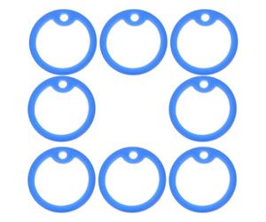 SWOOMEY 8 Pièces Silencieux Rond pour Médaille D’Identification Chien | Bruit, Protège les Bords, Flexible et Résistant à L’usure, Format pour Collier