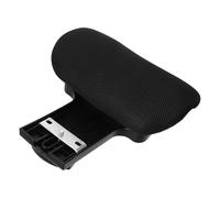 SWOOMEY Appui-tête Réglable pour Chaise de Bureau en Abs et Mousse Angle Ajustable, Coussin Noir Confortable pour Soutien du Cou au Bureau et Espace de Travail