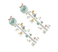 SWOOMEY Autocollant Mural Hauteur Animaux Forêt Pour Chambre D’garçon Et Filles, Tableau De Taille 30x60 Cm, 2 Pièces, Vinyle Amovible, Décor Éducatif Bébé Et Garçon Et Filles