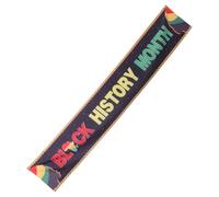 SWOOMEY Bannière Mois Histoire Noirs Décorative pour Fête et Classe Suspension Murale Éducative Résistante et Facile à Installer Décoration Unique pour Célébration