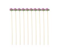 SWOOMEY Bâtonnets Diffuseurs en Rotin Design Fleur pour Huiles Essentielles 10pcs pour Diffuser Parfum Naturel, pour Salle de Bain et Mariage