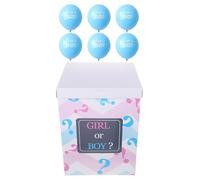 SWOOMEY Boîte à Ballons Transparente Papier Résistant pour Révélation de Genre avec Confettis Facile à Utiliser, pour Showers et Décorations de Fête