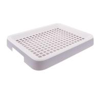 SWOOMEY Boîte à Litière sans Odeur en Plastique Rectangulaire pour Lapin Bords en Maille Sécurisés pour Cage de Petits Lapins et Cochons d'Inde la Maison Cuisine