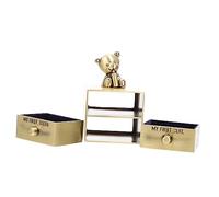 SWOOMEY Boîte De Conservation Pour Dents De Lait Garçon Et Filles Bleu Vert Solide Sécurisée Tableau Scolaire Pour Suivi Des Dents Tombées Collection Bébé Présent Souvenirs