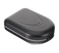 SWOOMEY Boîte de Portable Noire Étui Compact en Abs pour Séchage et Nettoyage pour Appareils Auditifs Usage Quotidien à Domicile
