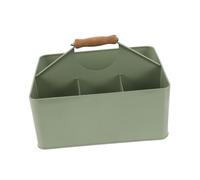 SWOOMEY Boîte de Rangement et Poignée en Fer pour Graines de Jardinage avec 4 Compartiments Facile à Nettoyer Couleur Verte pour Balcon et Plantation en Extérieur
