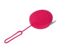 SWOOMEY Boîte de Rangement Menstruelle Portable en Silicone Léger Design Rose, Pochette Pratique pour Stockage et Transport Quotidien des Tasses Menstruelles