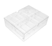 SWOOMEY Boîte de Rangement Transparente pour Organiser pour Jetons de Poker en Acrylique Couvercle, Plateau Pratique et Garder Les Jetons Facilement Accessibles