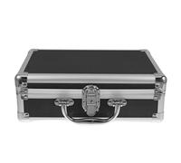 SWOOMEY Boîte Rigide Organisateur D'outils Portable, Étui de Rangement Rigide, Alliage D'aluminium, Noir, Rembourrage en Mousse, Multifonction, pour Cosmétiques et Accessoires, Voyageurs,
