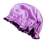 SWOOMEY Bonnet Élastique pour Garçon Fille Satin Protection des Cheveux Chapeau à Large Bord Accessoire de Nuit Bain