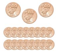 SWOOMEY Boutons Métalliques Dorés Boutons de Remplacement Décoratifs Trous en Alliage Lot de 20 Forme Hibou pour Vêtements pour Cardigan et Anniversaire