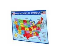 SWOOMEY Carte Murale Détaillée pour Classe Poster Éducatif Résistant à Usure Décoration Murale pour Salle de Classe et Chambre Support Pédagogique Géographie