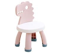 SWOOMEY Chaise à Dossier Dinosaure pour Garçon et Tabouret Anti-Chute Polypropylène Ergonomique Tout-Petit Salle de Lecture Escabeau Portable