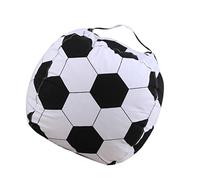 SWOOMEY Chauffeuse Pouf de Rangement pour Animaux de Stockage Forme de Football pour Décoration de Chambre Organisation