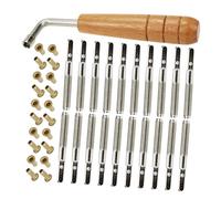 SWOOMEY Chevilles Lyre Métalliques sans Bavure Jeu de 20 Outils de Réglage pour Harpe Lyre Correction Cordes