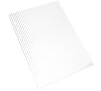 SWOOMEY Classeur en Acrylique Couverture à 6 Trous Format A5 pour Organisateur de Budget et Fournitures de Bureau Couverture Transparente à Rayures Grossières