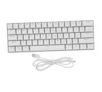 SWOOMEY Clavier Gaming Blanc Mécanique avec 61 Touches, Design Ergonomique, Rétroéclairé RGB, Solide en Abs, pour PC et Ordinateur Portable Lors du Gaming
