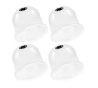 SWOOMEY Cloche pour Plantes en Plastique 4pcs Ventilation et Haute Pénétration de Lumière pour Protection de Jardin et Pépinière