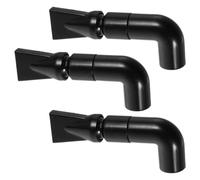 SWOOMEY Connecteur de Sortie d'eau pour Aquarium 3pcs en Plastique Noir Buse Bec Canard Léger et Multifonction pour Pompe Aquarium et Tuyau