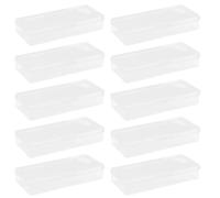 SWOOMEY Conteneur de Collecte pour Lames Usagées en Plastique, Boîte de Rangement Pratique 10pcs Couvercle pour Usage Quotidien et Décoration de Bureau