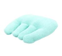 SWOOMEY Coussin Séparateur de Doigts Vert en Coton Éponge et Duvet, Résistant Séchage Rapide, pour Rééducation Manuelle des Personnes Âgées et Patients Alités