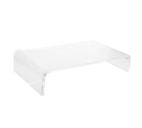 SWOOMEY Couvercle de Pont de Clavier Support Clavier Coulissant en Acrylique Transparent Étui de Protection Lavable et Antichat pour Bureau et Espace Réduit