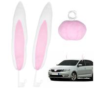 SWOOMEY Décoration de Noël pour Voiture Cornes de Renne, Kit Hiver Résistant et Facile à Installer pour Ambiance Festive et Originale