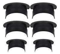 SWOOMEY Doublures de Poche de Billard Accessoires Pratiques et Sûrs en Plastique Noir Ensemble de 6 Pièces 4 Coins et 2 Côtés pour Table de Billard pour Bar ou Maison