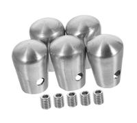 SWOOMEY Embouts Métalliques Pour Rampes 5pcs Bouchons De Tube En Acier Inoxydable Accessoires De Main Courante Convient Pour Escaliers Et Centres Commerciaux Protection De Mobilier Bouchons Décoratifs