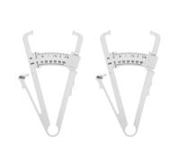 SWOOMEY Étrier de Graisse Corporelle Abs 2pcs pour Hommes et Femmes, Mesure Précise de L'épaisseur Cutanée Résistance la Déchirure, Design Simple et Élégant