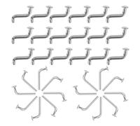 SWOOMEY Goupilles de Sécurité Rivetées Type L/S Clips de Verrouillage, 50 Pièces, Accessoires pour Rayonnage à Palettes, Ajustement Facile en Entrepôt et Garage