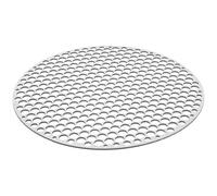 SWOOMEY Grille de Barbecue en Acier Inoxydable Argentée, Résistante à l'usure Drainage D'huile, pour Cuisson Charbon et Fumage de Viande