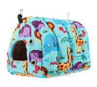 SWOOMEY Hamac Suspendu pour Perroquet en Tissu Coton et Polyester, Nid Chaud et Décoratif pour Petites Cages, Repos Décoration en Intérieur
