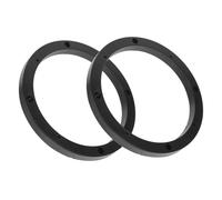 SWOOMEY Haut-Parleur de Voiture 6,5 Pouces, Plastique Noir, 2 Pièces | Anneaux D'espacement pour Porte, Adaptateur de Fixation, Système Audio Automobile, Format 6,5 Pouces