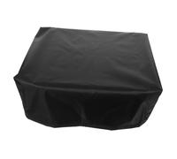 SWOOMEY Housse pour Gramophone Vintage en Vinyle Noir 46x36x17 Cm Tissu Oxford Étanche Anti-poussière Protection Portable pour Platine Vinyle Et Haut-parleurs