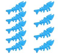 SWOOMEY Jouets à Mâcher Chien Lot 9 Pièces Forme Arête de Poisson Thermoplastique Couleur Aléatoire Amélioration de L'Agilité et Activité Ludique pour Animaux