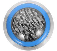 SWOOMEY Lampe LED pour Piscine Étanche Bleue 24w en Acier Inoxydable Éclairage Décoratif Coloré pour Piscine Enterrée Sol