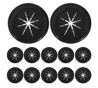 SWOOMEY Lot de 10 Passe-Câbles Noirs en Caoutchouc Double Face 35X40 MM Cache-Trous Anti-Poussière Étanche pour Bureau Meubles et Armoires Protection des Fils pour Caissons d’Ordinateur