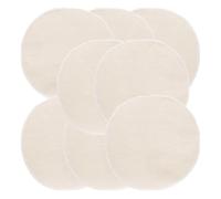 SWOOMEY Lot de 10 Tissus Défroissés en Coton Réutilisables pour Vapeur, Ronds, Résistants et Faciles à Nettoyer, pour Cuisson de Dim Sum et Petits Pains Vapeur