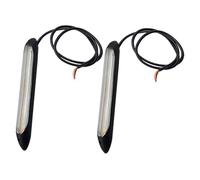 SWOOMEY Lot de 2 Bandes LED Bicolores Jaune et Blanc 16,5 Cm, Feux de Jour et Clignotants Séquentiels pour Voiture, Éclairage Décoratif et Avertisseur, Éclairage Auto Polyvalent, Usage