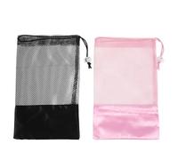 SWOOMEY Lot de 2 Sacs à de Ballet Rangement en Filet pour Pointes - Pochette pour de Danse Classique - Sac à Cordon Respirant pour Les Cours, Les Récitals Et Les Voyages.