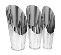 SWOOMEY Lot de 3 Outils de Jardinage Pelles à Terre en Acier Inoxydable, Godets de Tonneau pour Rempotage de Plantes Succulentes et Bonsaïs, Tailles Variées, Accessoires pour Jardin