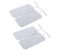 SWOOMEY Lot de 4 Écussons d'Unité en Hydrogel Conducteur Blanc 5x10 cm Tissu Non Tissé pour Massage et Applications de Basse