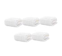 SWOOMEY Lot De 5 Débarbouillettes 6 Couches En Coton Pur Pour Bébé, Serviettes Absorbantes Blanches, Multifonctionnelles Pour Salive Et Rot, Douceur Respirante, Lingettes Indispensables -nés
