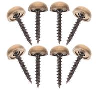 SWOOMEY Lot de 8 Cache Vis Laiton avec Bouchons à Vis Décoratifs pour Taraudeuse Design Ergonomique et Installation Pratique pour Décoration et Fixation de Miroir