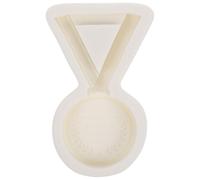 SWOOMEY Moule en Silicone Blanc pour Gâteau Médaille, Résistant Micro-ondes et Congélateur, pour Décoration de Dessert Maison Créative