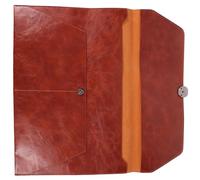 SWOOMEY Organiseur de Documents en Cuir Marron Format A4 Léger Protection et Rangement, Paquet à Dossiers Portable pour Bureau et Voyage