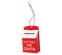 SWOOMEY Ornement de Noël Boîte Aux Lettres de Père Noël pour Décoration Festive Hôtel Centre Commercial Vitrines Accessoire Polyvalent pour Ambiance
